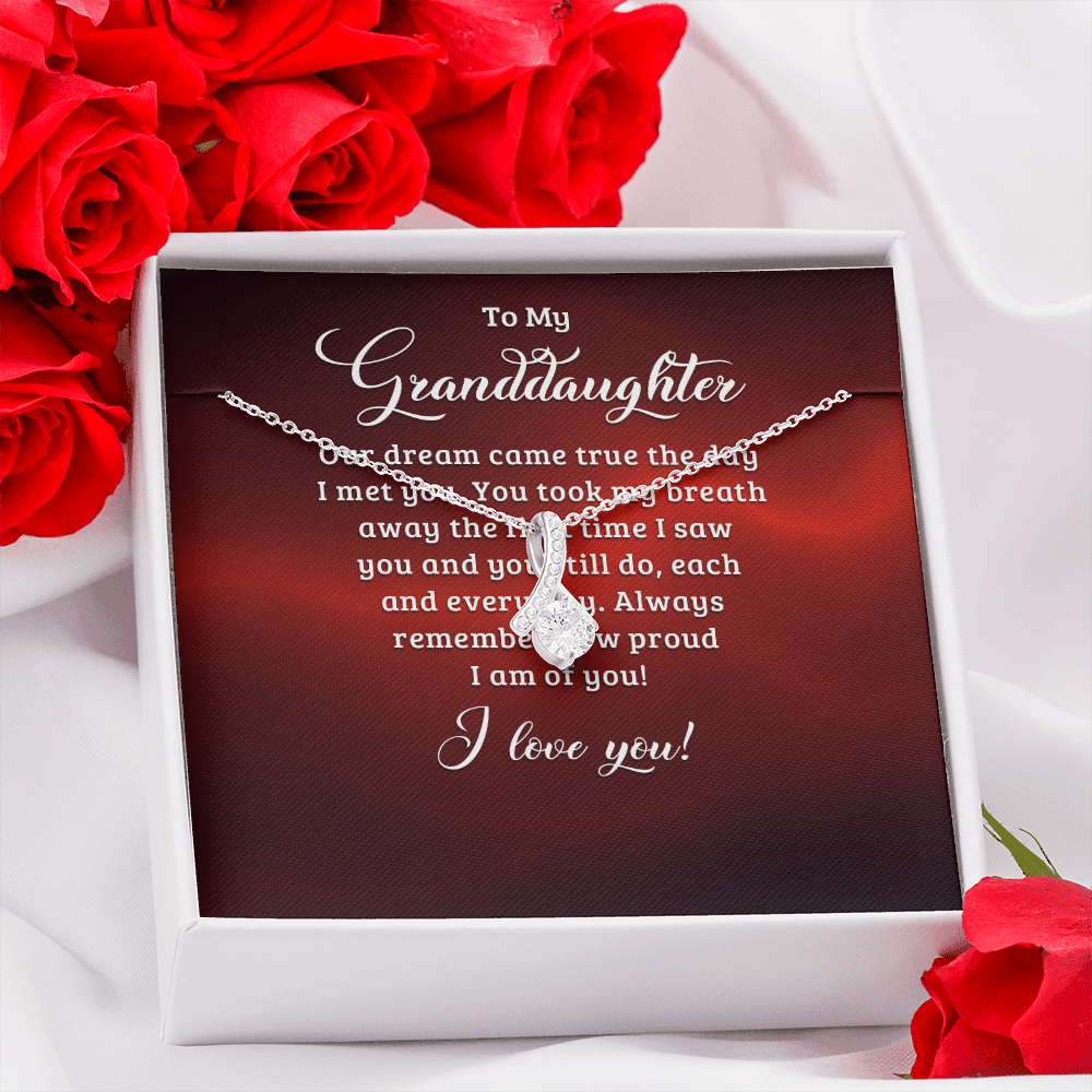 Alluring Beauty Necklace:To My Granddaughter I Love You