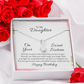 Alluring Beauty Necklace :To My Daughter Happy Birthday Sweet 16