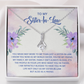 Alluring Beauty Necklace: To My Sister -In-Law