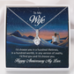 Alluring Beauty Necklace:To My Wife Happy Anniversary My Love