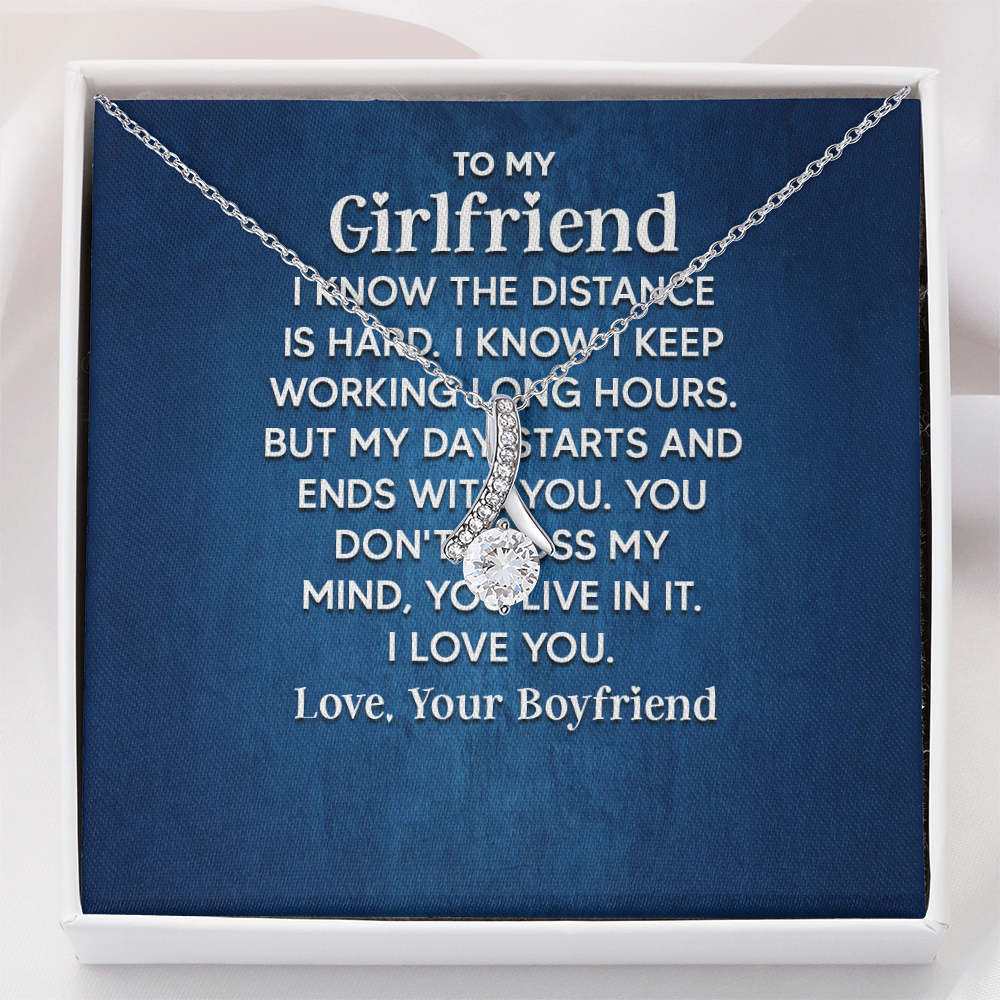 Alluring Beauty Necklace: To My Girlfriend Love Your Boyfriend