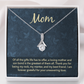 Alluring Beauty Necklace: Mom Unwavering Love