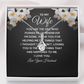Alluring Beauty Necklace:To My Wife I Love Your Husband