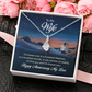 Alluring Beauty Necklace:To My Wife Happy Anniversary My Love