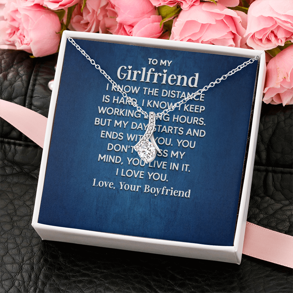 Alluring Beauty Necklace: To My Girlfriend Love Your Boyfriend
