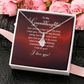 Alluring Beauty Necklace:To My Granddaughter I Love You