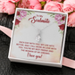Alluring Beauty Necklace:To My Soulmate Each Day With You