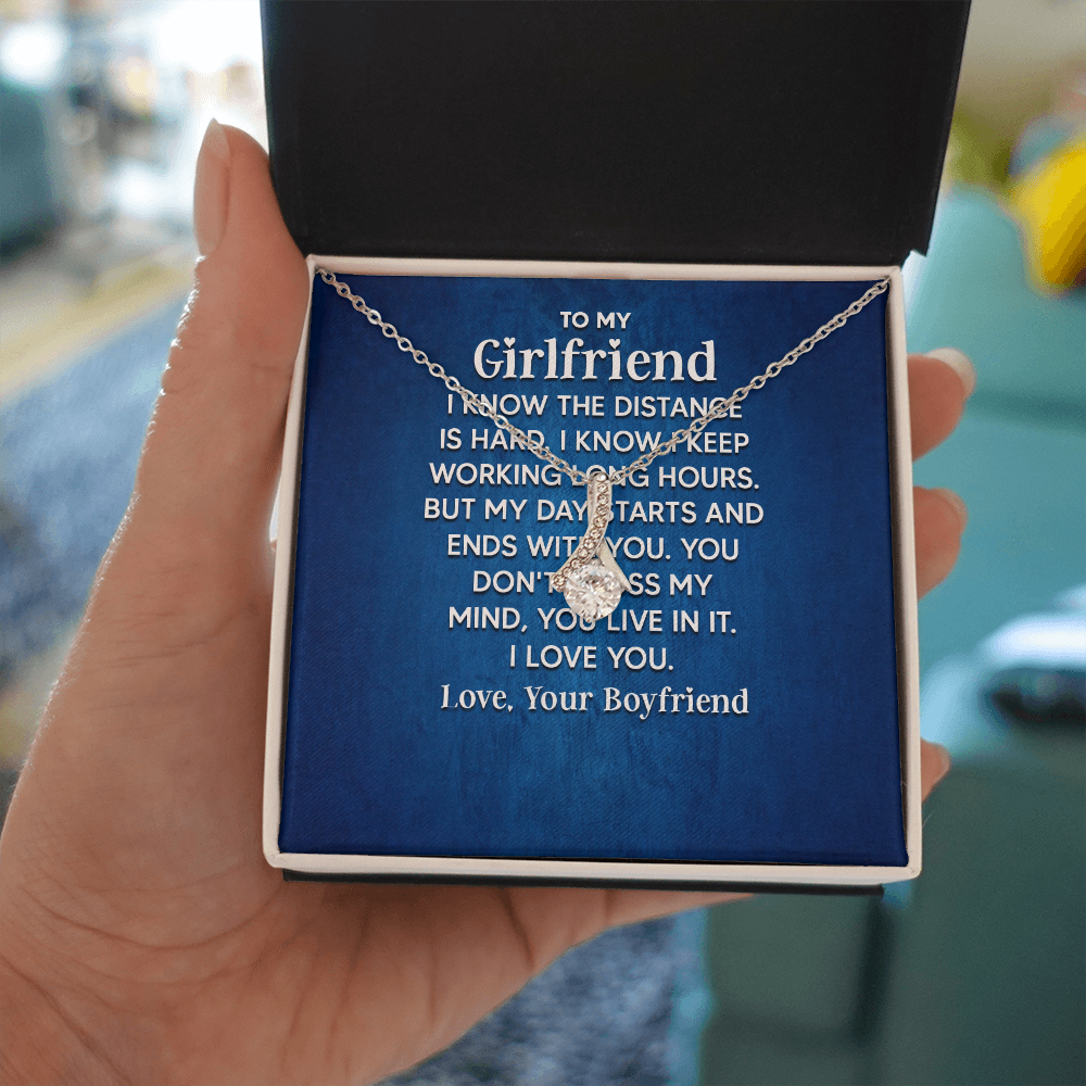Alluring Beauty Necklace: To My Girlfriend Love Your Boyfriend