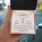 Alluring Beauty Necklace :To My Daughter Happy Birthday Sweet 16