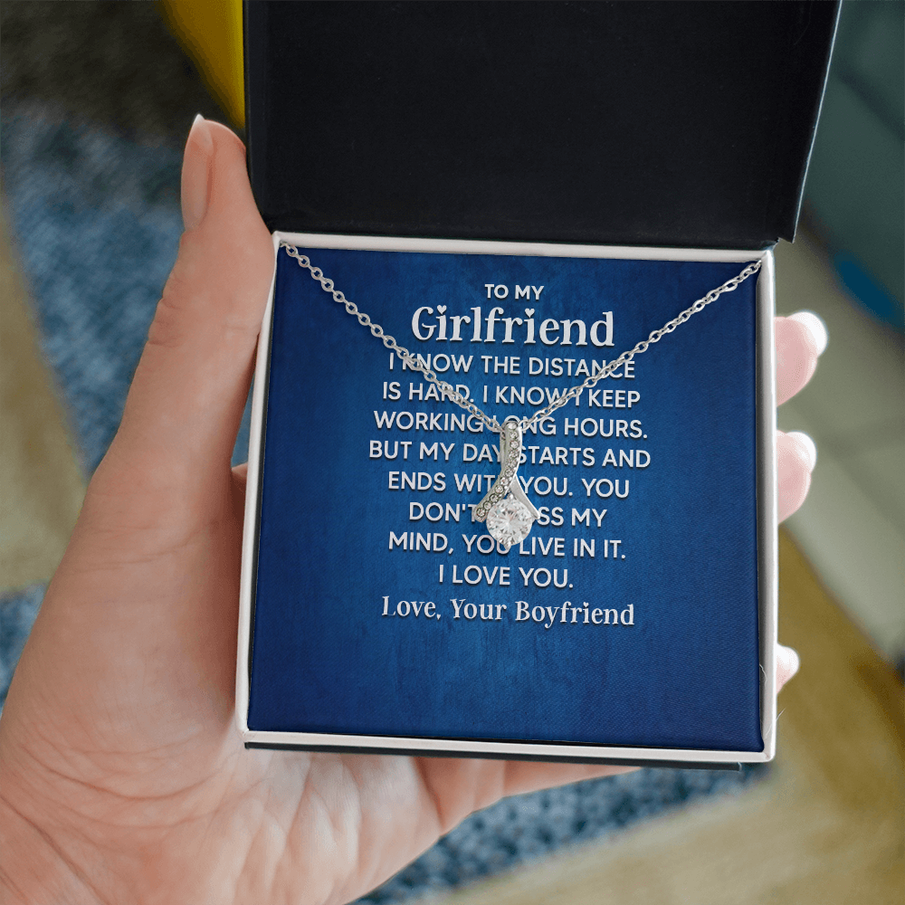 Alluring Beauty Necklace: To My Girlfriend Love Your Boyfriend