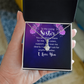 Alluring Beauty Necklace:To My Loving Sister I Love