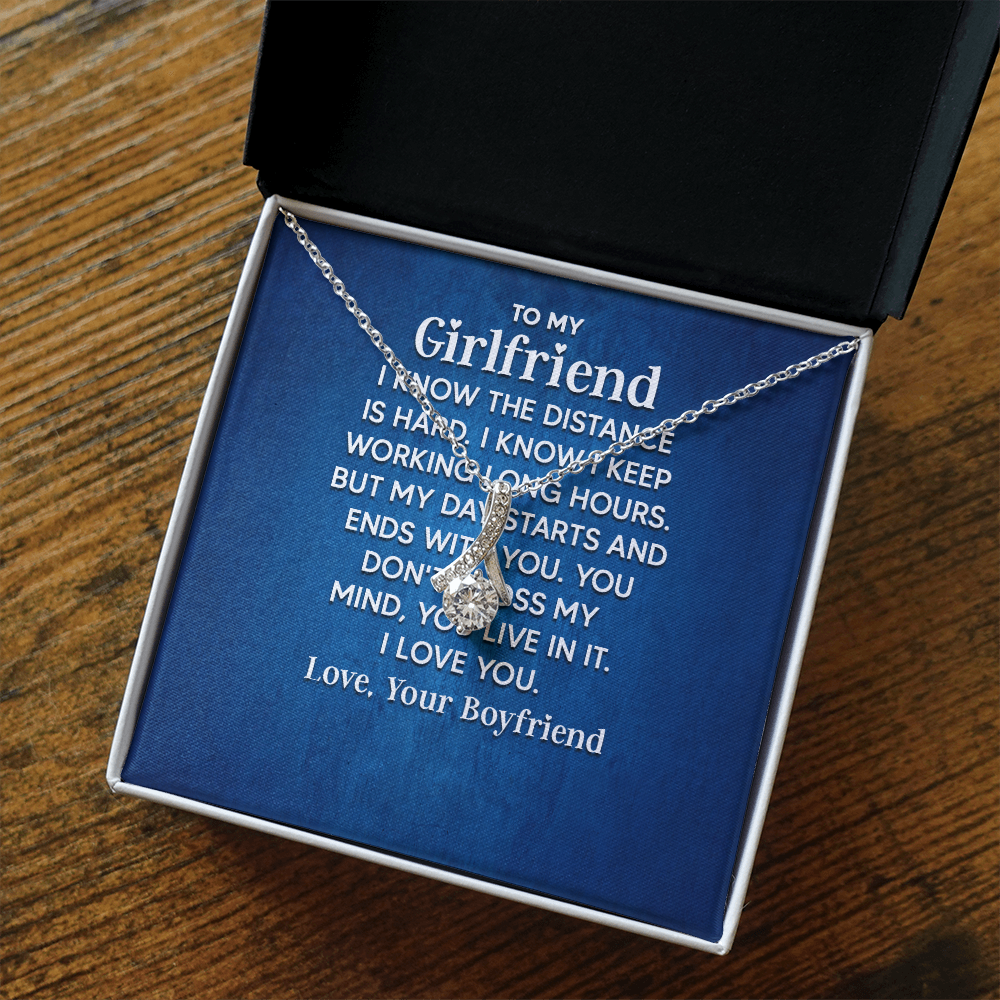 Alluring Beauty Necklace: To My Girlfriend Love Your Boyfriend