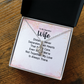 Alluring Beauty Necklace: To MY Beautiful Wife Distance Never Separates