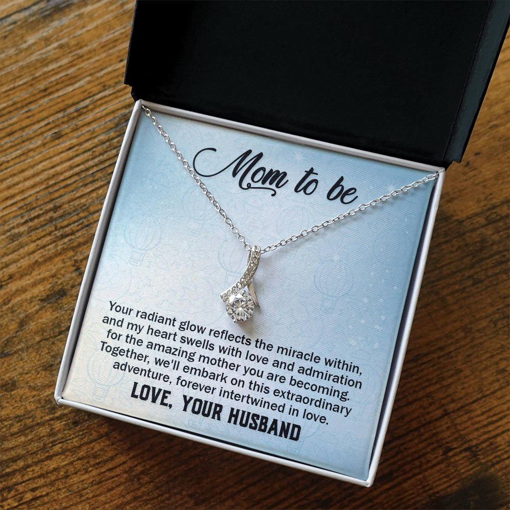 Alluring Beauty Necklace:Mom to Be Love , Your Husband
