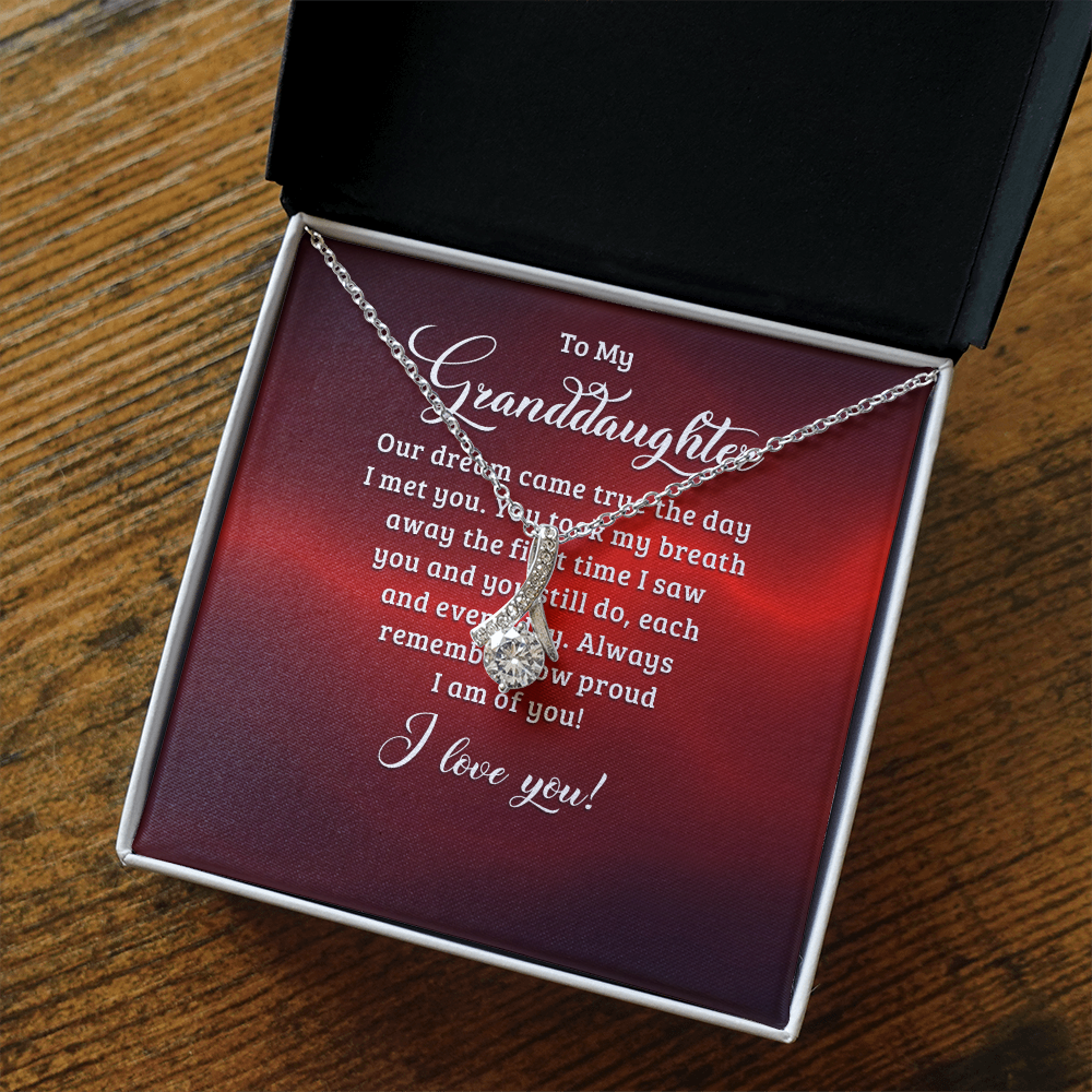 Alluring Beauty Necklace:To My Granddaughter I Love You