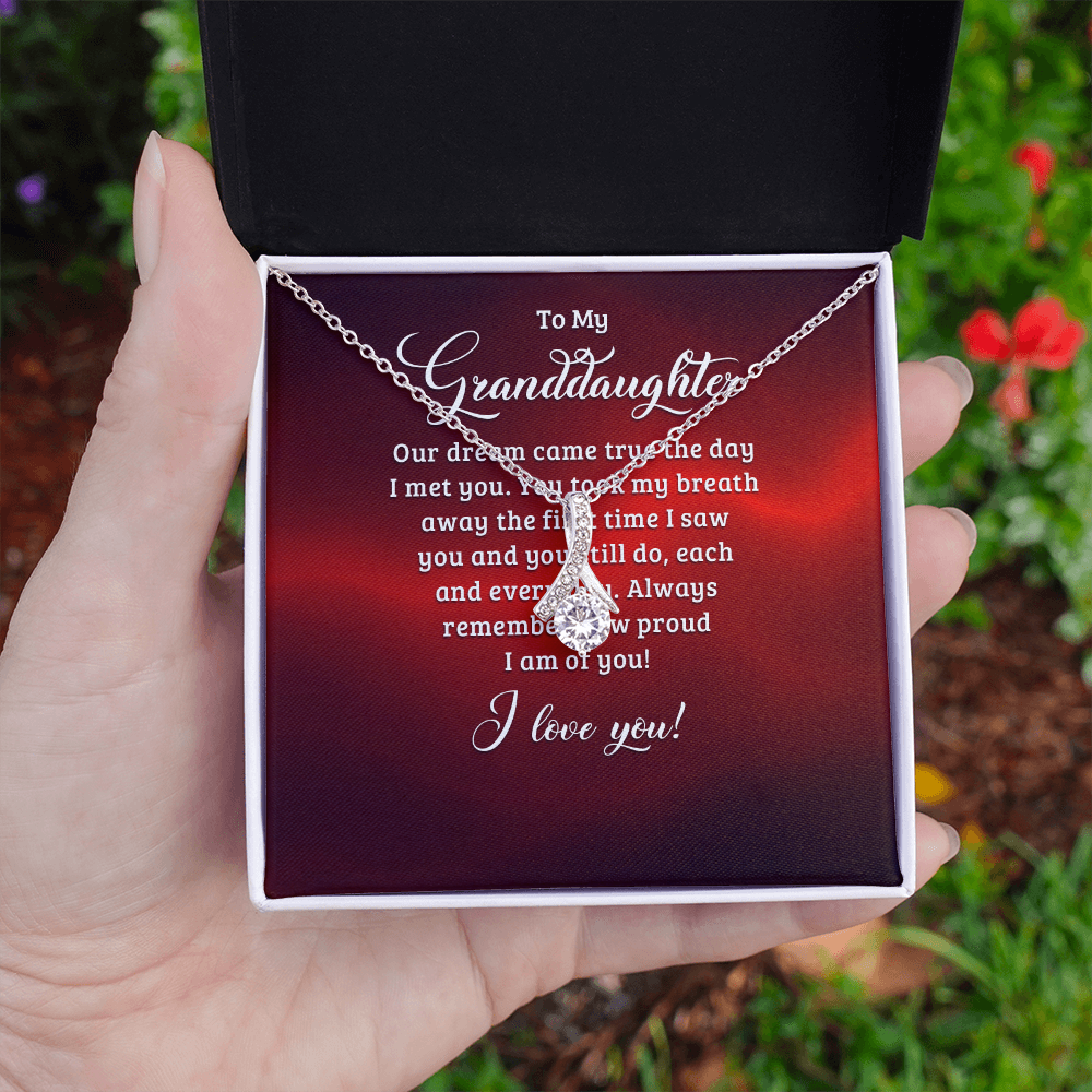 Alluring Beauty Necklace:To My Granddaughter I Love You