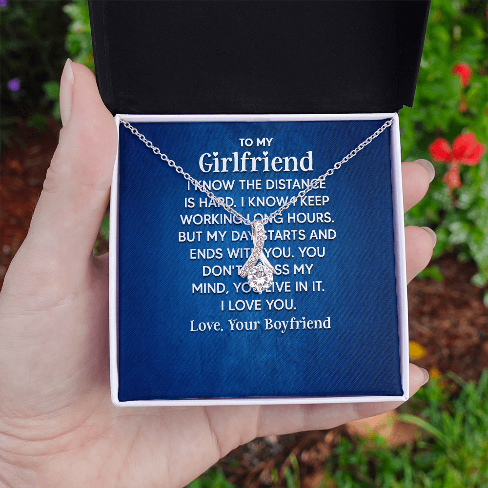 Alluring Beauty Necklace: To My Girlfriend Love Your Boyfriend