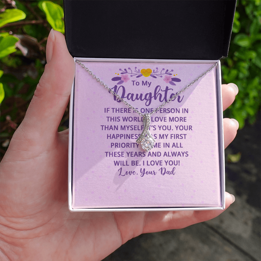 Alluring Beauty Necklace : To My Daughter There Is One