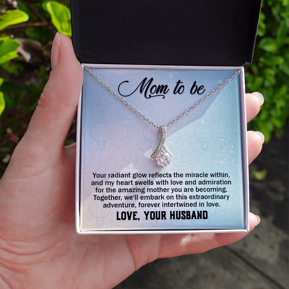 Alluring Beauty Necklace:Mom to Be Love , Your Husband