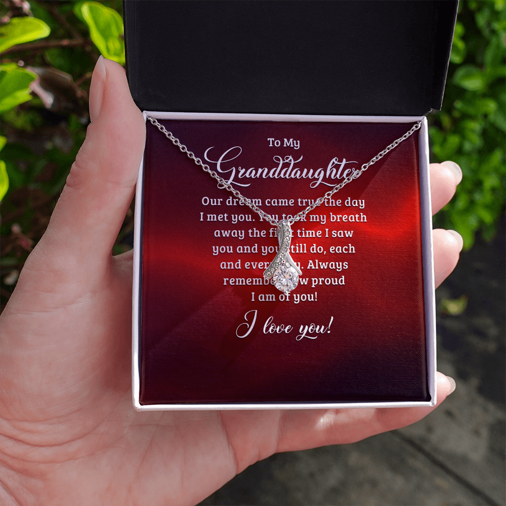 Alluring Beauty Necklace:To My Granddaughter I Love You