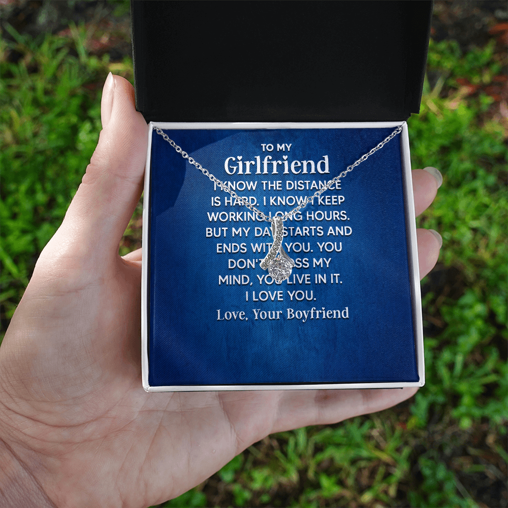 Alluring Beauty Necklace: To My Girlfriend Love Your Boyfriend
