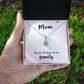 Alluring Beauty Necklace: Mom You Are The Heart
