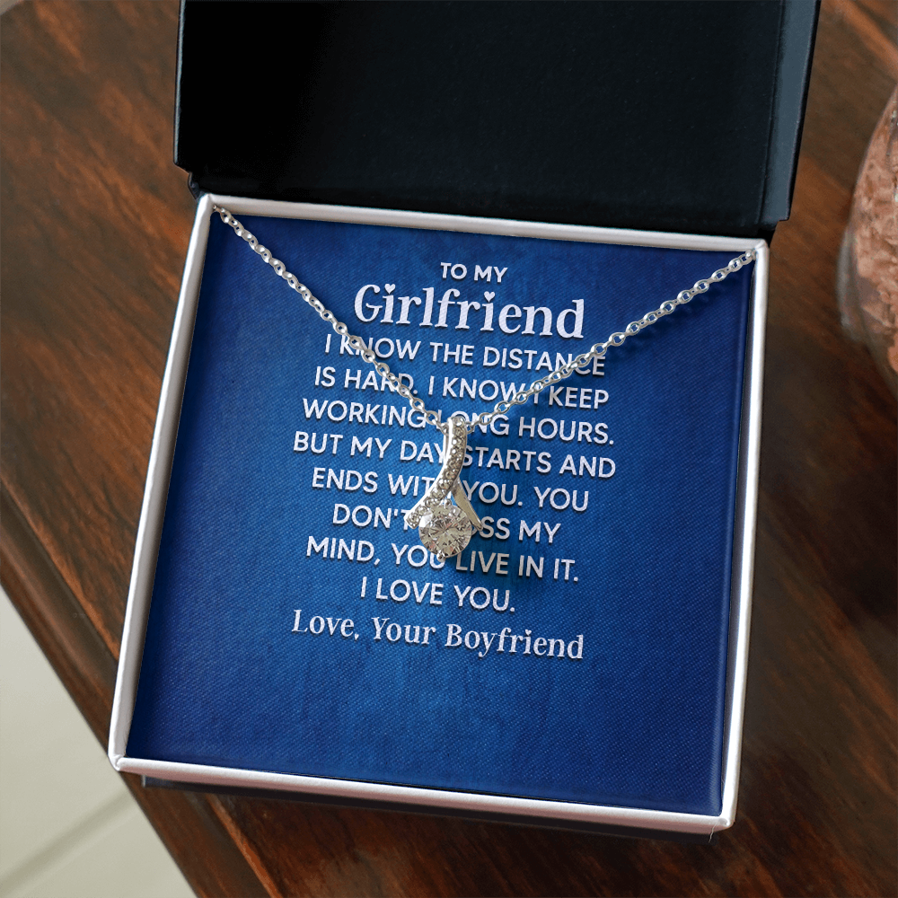 Alluring Beauty Necklace: To My Girlfriend Love Your Boyfriend