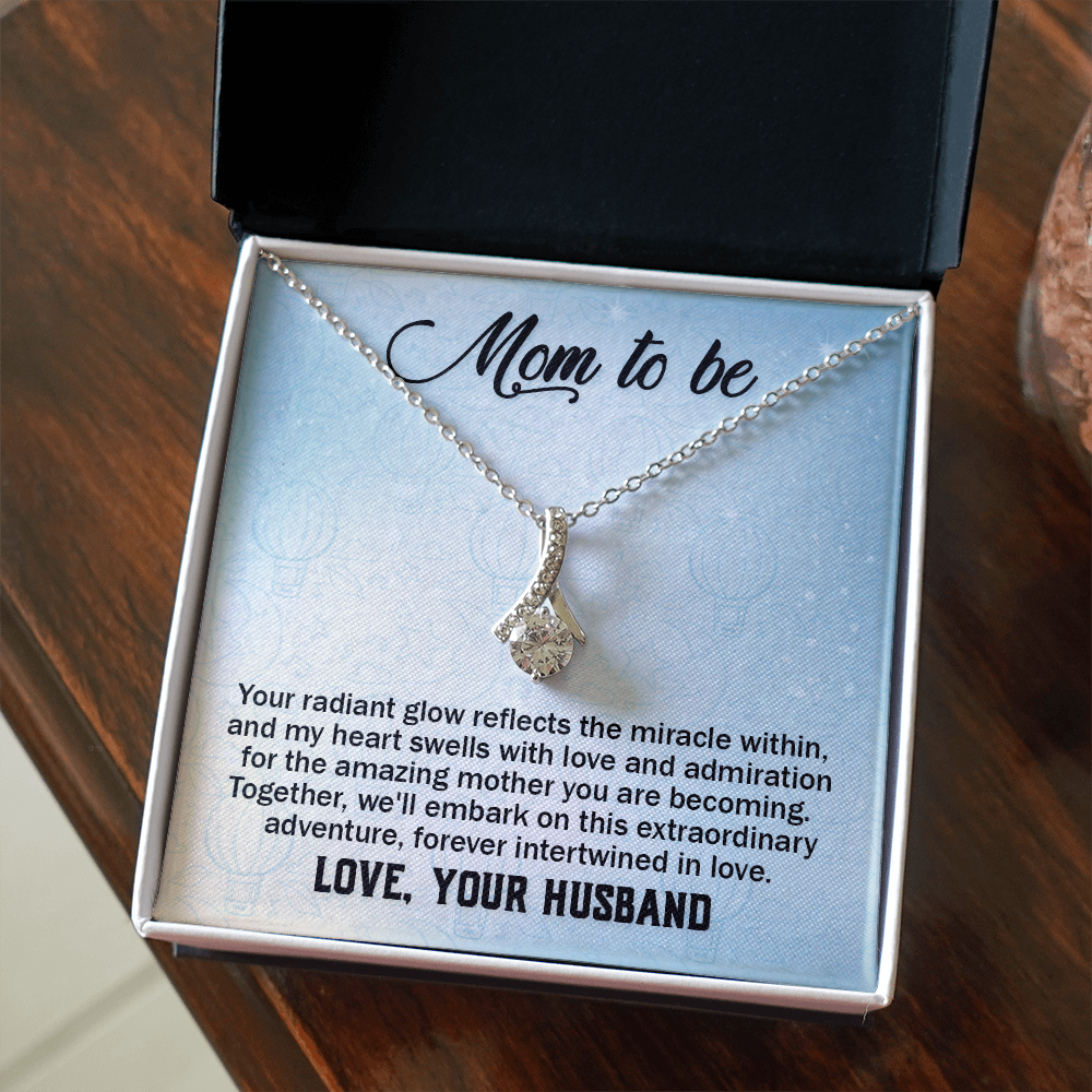 Alluring Beauty Necklace:Mom to Be Love , Your Husband
