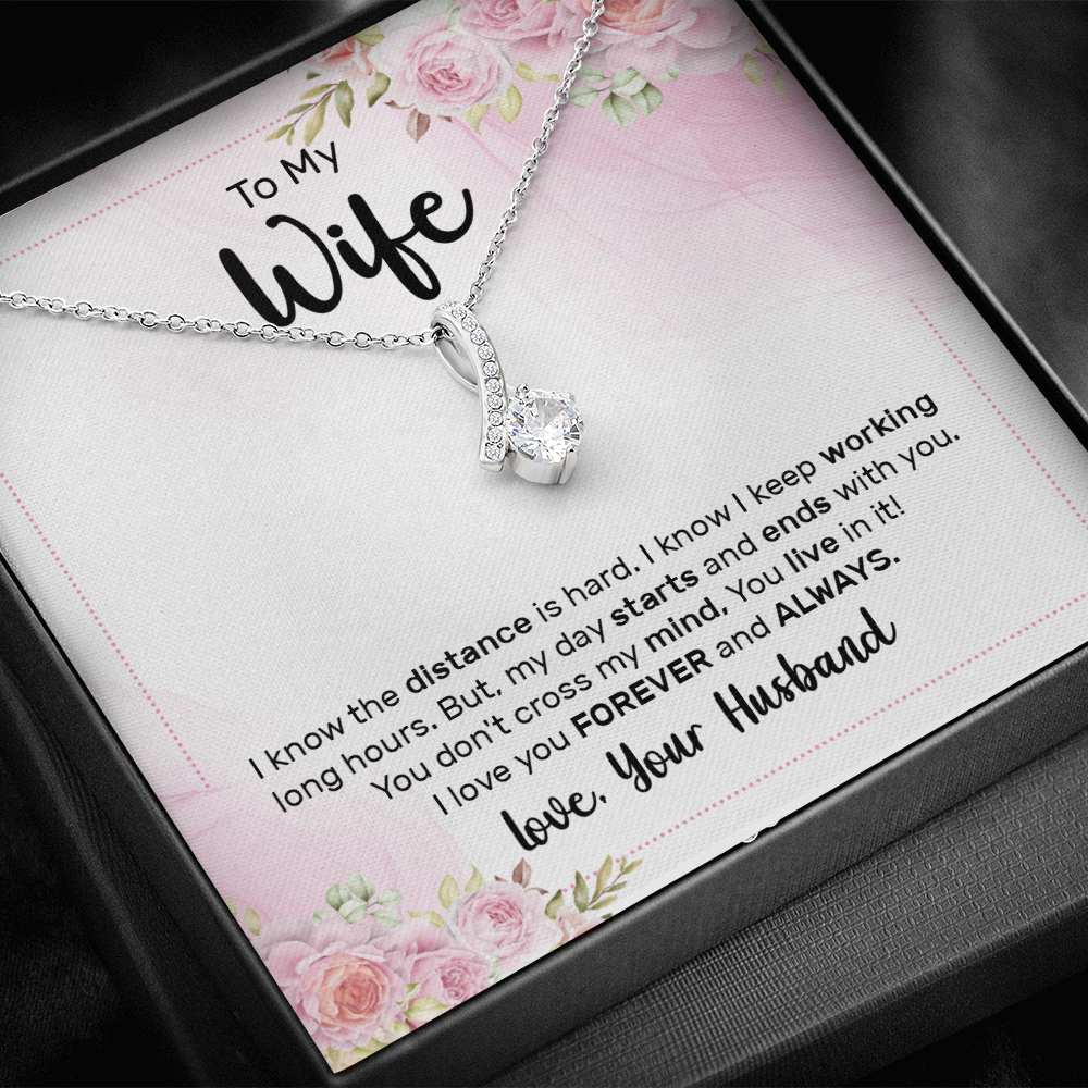 Alluring Beauty Necklace:To My Wife Love Your Husband
