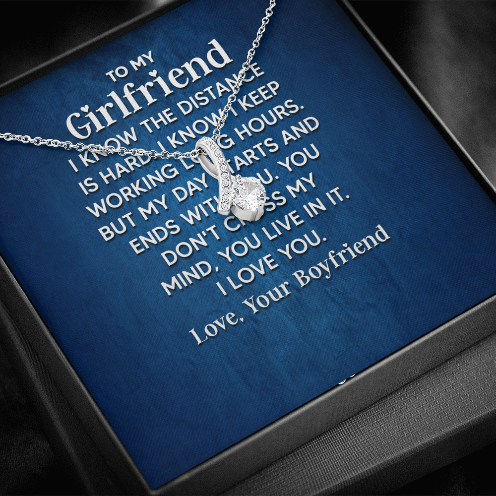 Alluring Beauty Necklace: To My Girlfriend Love Your Boyfriend