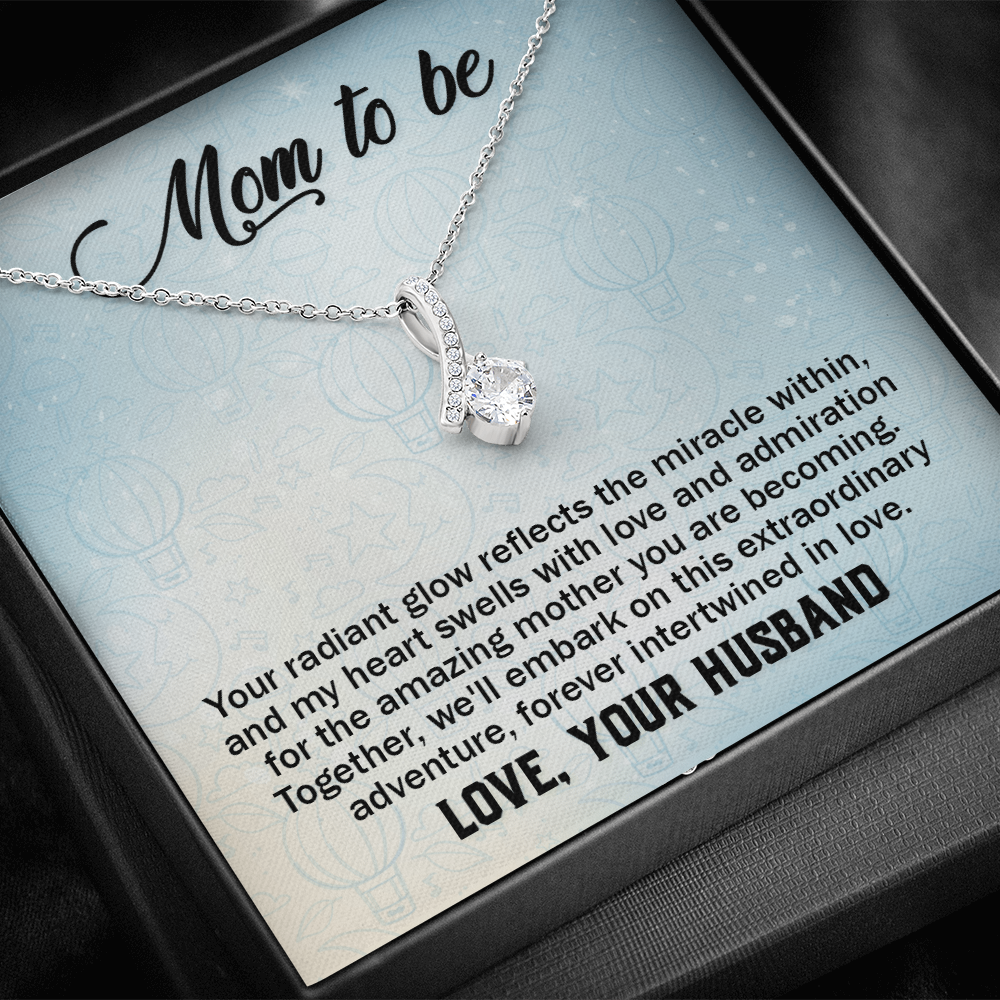 Alluring Beauty Necklace:Mom to Be Love , Your Husband