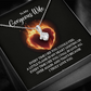 Alluring Beauty Necklace:To My Gorgeous Wife I Truly Love You