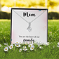 Alluring Beauty Necklace: Mom You Are The Heart
