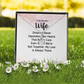 Alluring Beauty Necklace: To MY Beautiful Wife Distance Never Separates