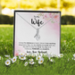 Alluring Beauty Necklace:To My Wife Love Your Husband