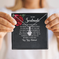 Alluring Beauty Necklace: To My Soulmate Love Your Husband