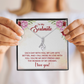 Alluring Beauty Necklace:To My Soulmate Each Day With You