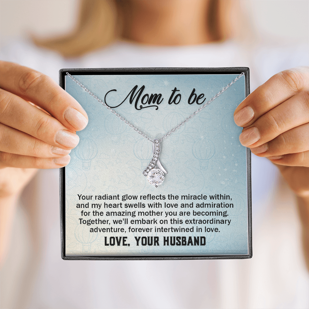 Alluring Beauty Necklace:Mom to Be Love , Your Husband