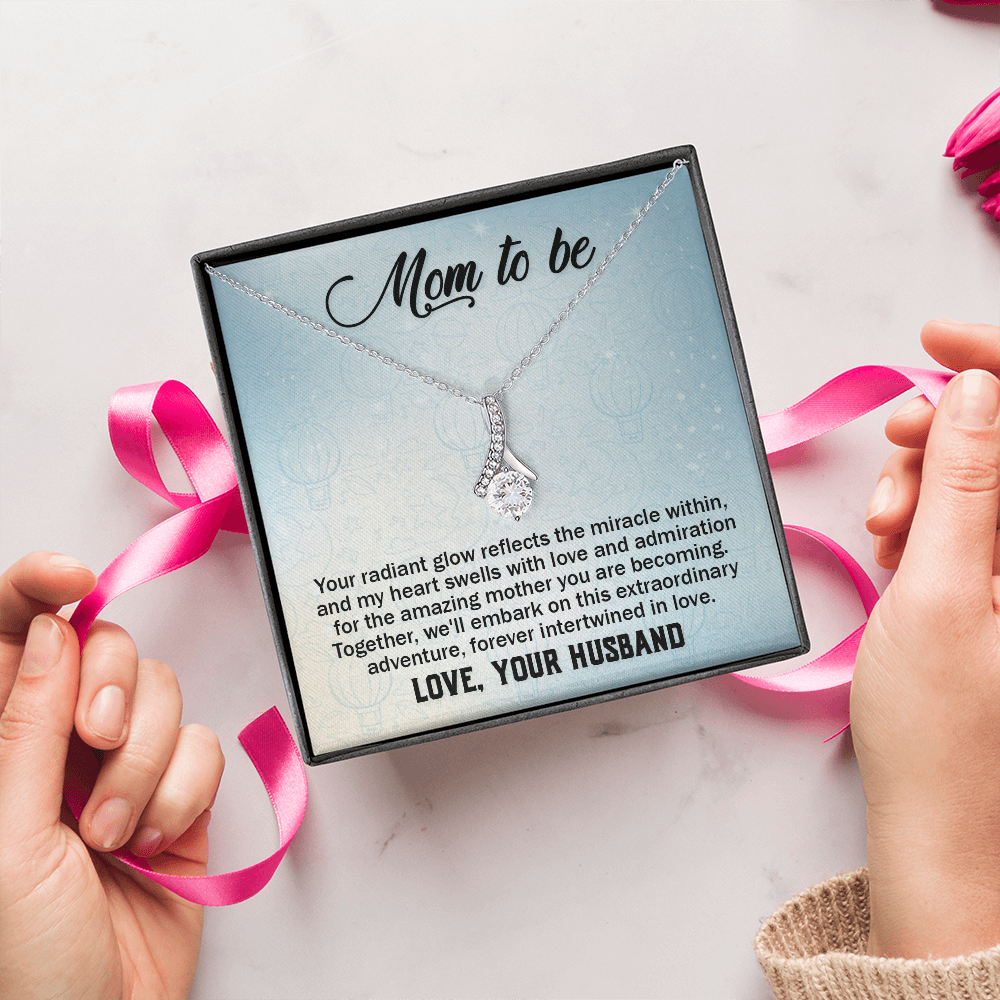 Alluring Beauty Necklace:Mom to Be Love , Your Husband
