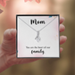 Alluring Beauty Necklace: Mom You Are The Heart