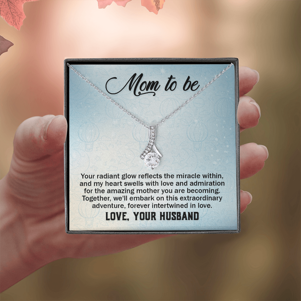 Alluring Beauty Necklace:Mom to Be Love , Your Husband