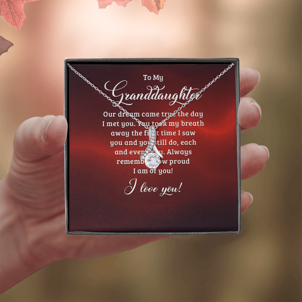 Alluring Beauty Necklace:To My Granddaughter I Love You