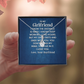Alluring Beauty Necklace: To My Girlfriend Love Your Boyfriend