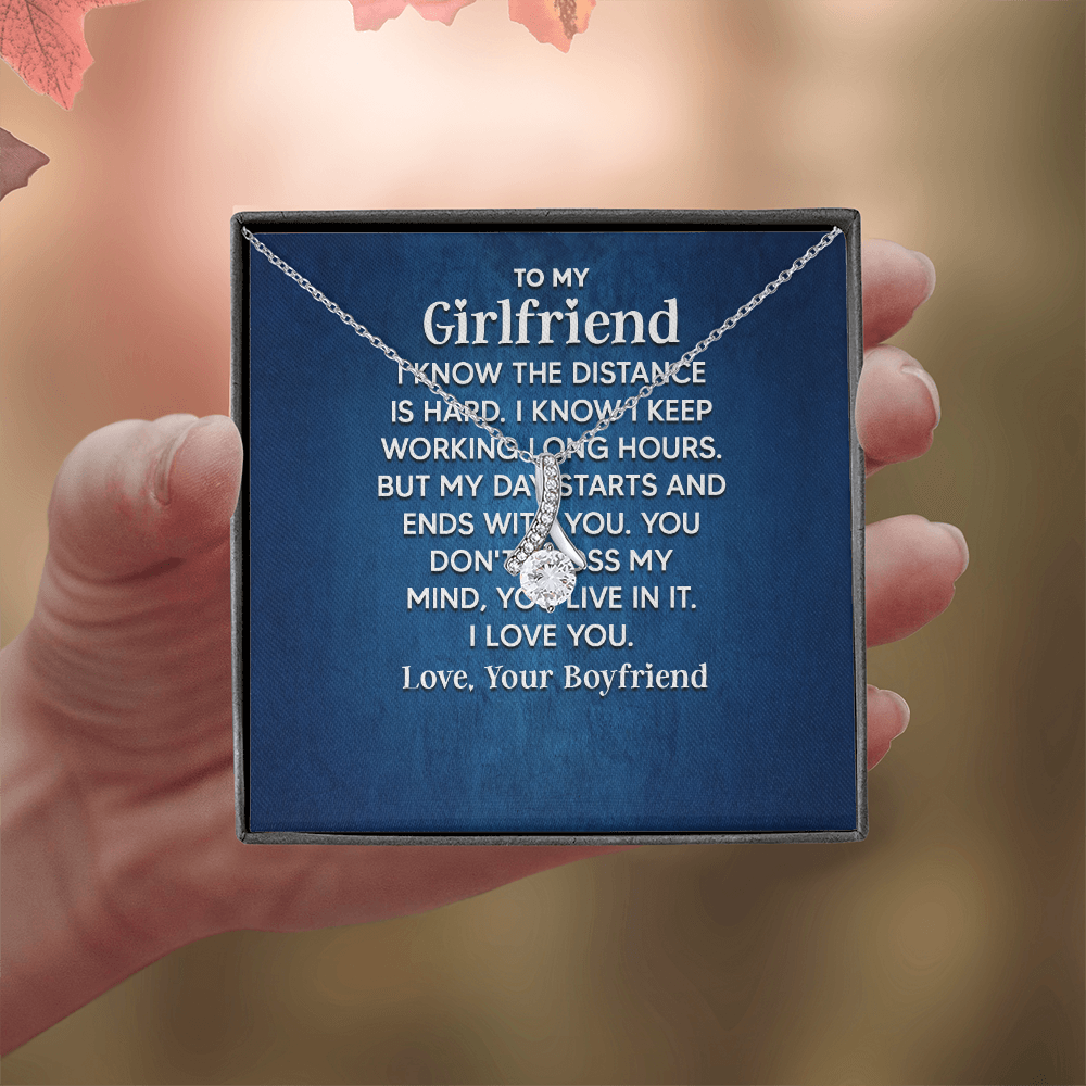 Alluring Beauty Necklace: To My Girlfriend Love Your Boyfriend