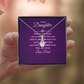 Alluring Beauty Necklace :To My Daughter Love Dad