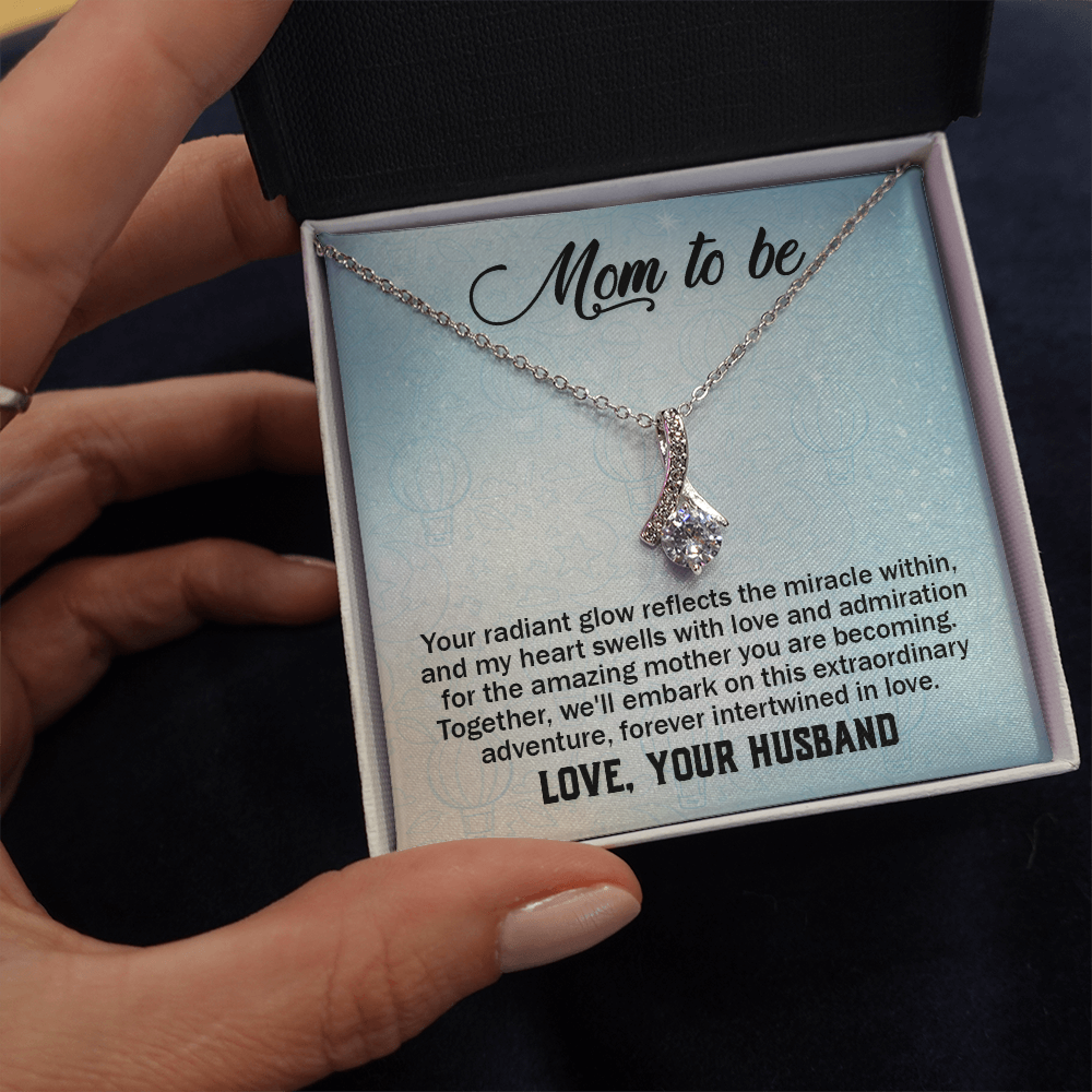 Alluring Beauty Necklace:Mom to Be Love , Your Husband