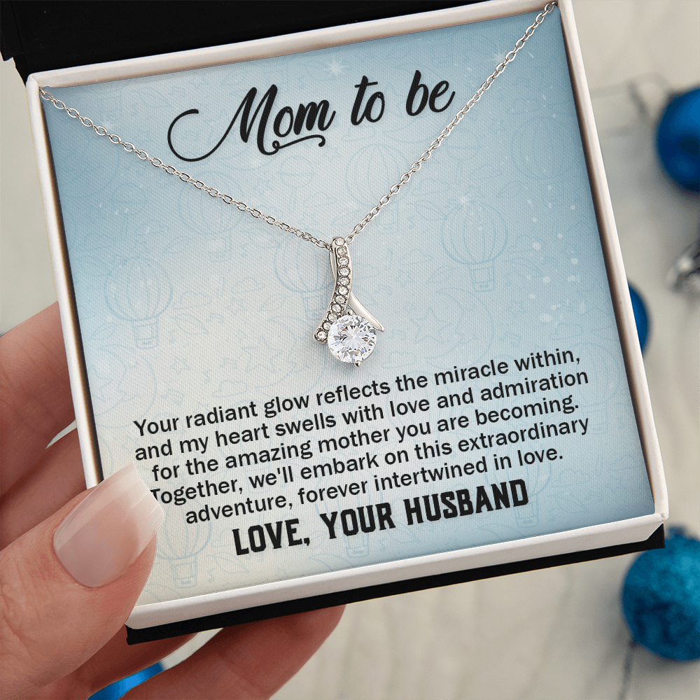 Alluring Beauty Necklace:Mom to Be Love , Your Husband