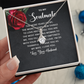 Alluring Beauty Necklace: To My Soulmate Love Your Husband
