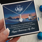 Alluring Beauty Necklace:To My Wife Happy Anniversary My Love