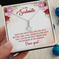 Alluring Beauty Necklace:To My Soulmate Each Day With You